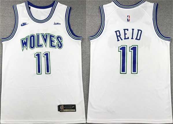 Mens Minnesota Timberwolves #11 Naz Reid White City Edition Stitched Jersey->minnesota timberwolves->NBA Jersey